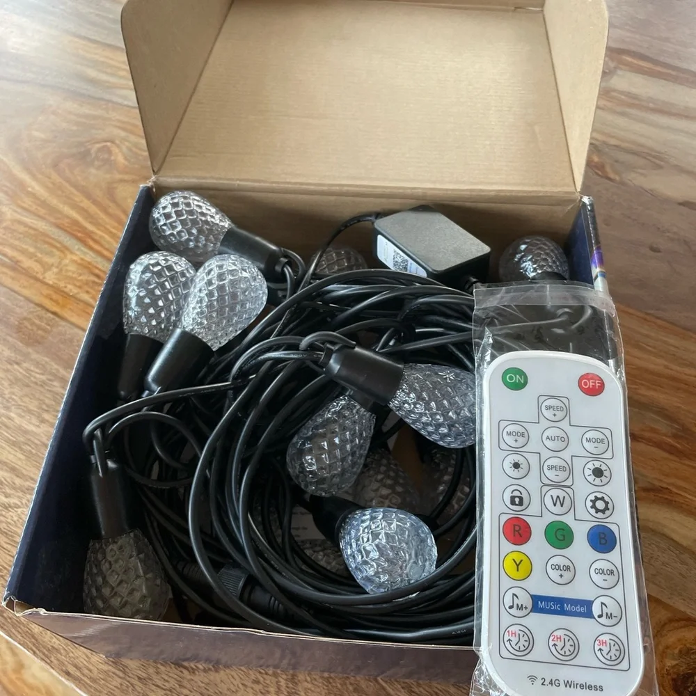 ❗️NWT❗️String Lights 36ft Outside Water & Shatterproof, APP, Remote Color Change